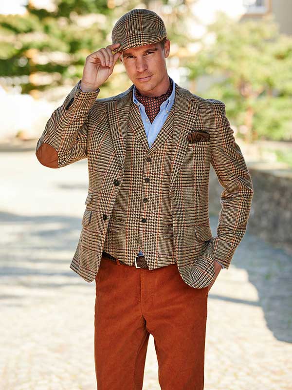 Harris Tweed Jacket London In Scottish Check