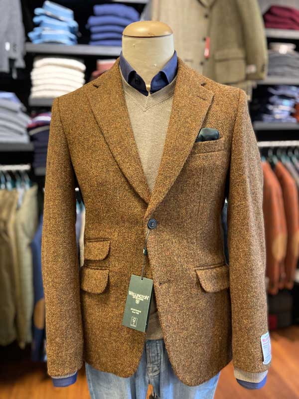 Harris Tweed Jacket London In Multicolor Rust - Afbeelding 4