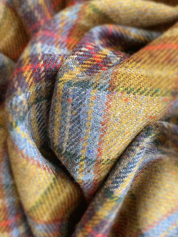 Magee Tweed Vestje "Wales" Met Revers In Multicolor Check - Afbeelding 3