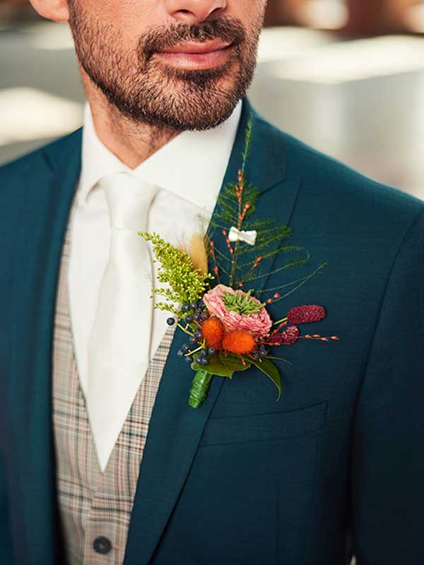 Trouwkostuum Immediate, Bottle Green