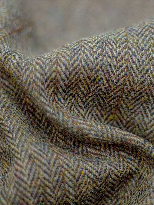 Harris Tweed Parka "Finsbay" In Evergreen - Afbeelding 5