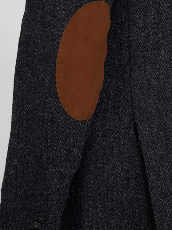 Harris Tweed Jacket "London" In Charcoal - Afbeelding 7
