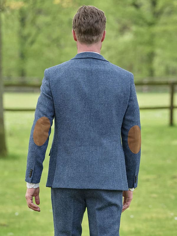 Harris Tweed Jacket London In Blue Shadow - Afbeelding 2