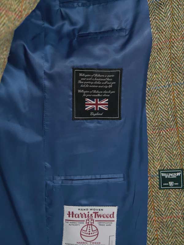 Harris Tweed Jacket "London" In Light Green - Afbeelding 5