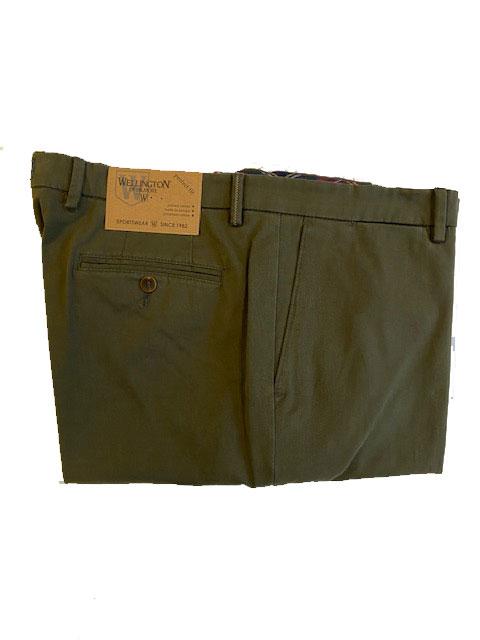Wellington Katoenen Pantalon Groen - Afbeelding 4