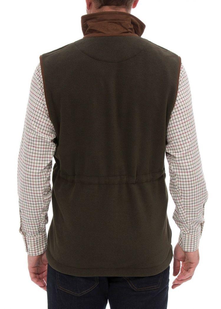 Fleece Waistcoat In Green - Classic Fit - Afbeelding 4