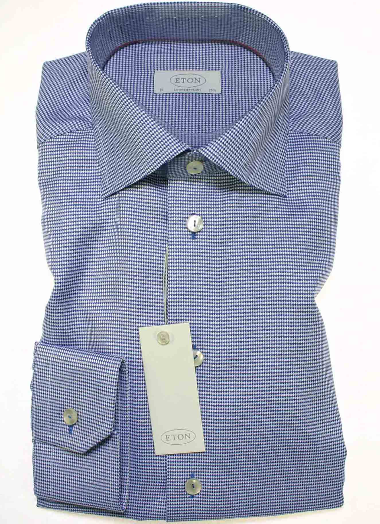 Shirt Blauw pepita ruitje