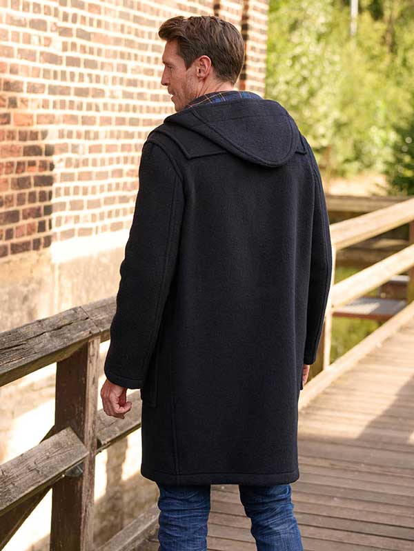 Dufflecoat Voor Heren In Navy - Afbeelding 2