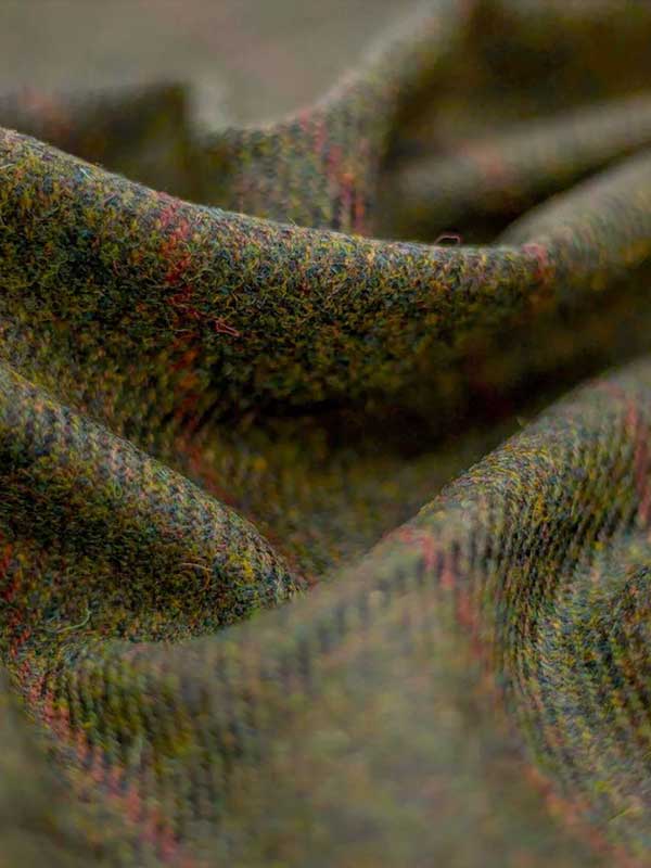 Harris Tweed Pantalon "Mr. Miller" in Green Overcheck - Afbeelding 6