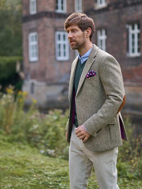 Harris Tweed Jacket London In Multigreen - Afbeelding 2