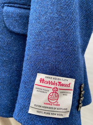 Harris Tweed Jacket London in Blue Twill - Afbeelding 5