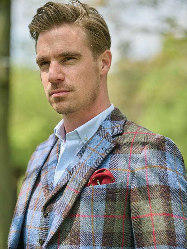 Harris Tweed Jacket London In Highland Check - Afbeelding 3