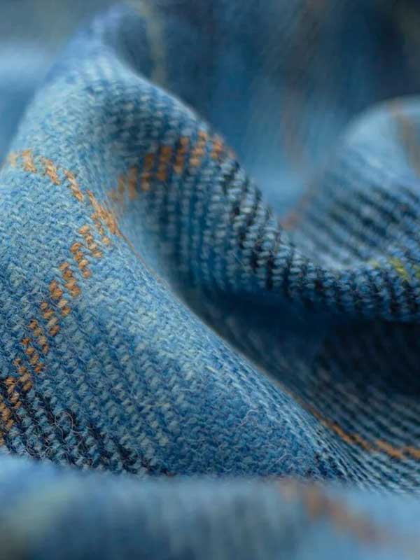 Harris Tweed Jacket "London" In Jeans Herringbone - Afbeelding 5