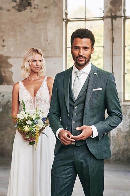 Trouwpak Immediate, donkergroen