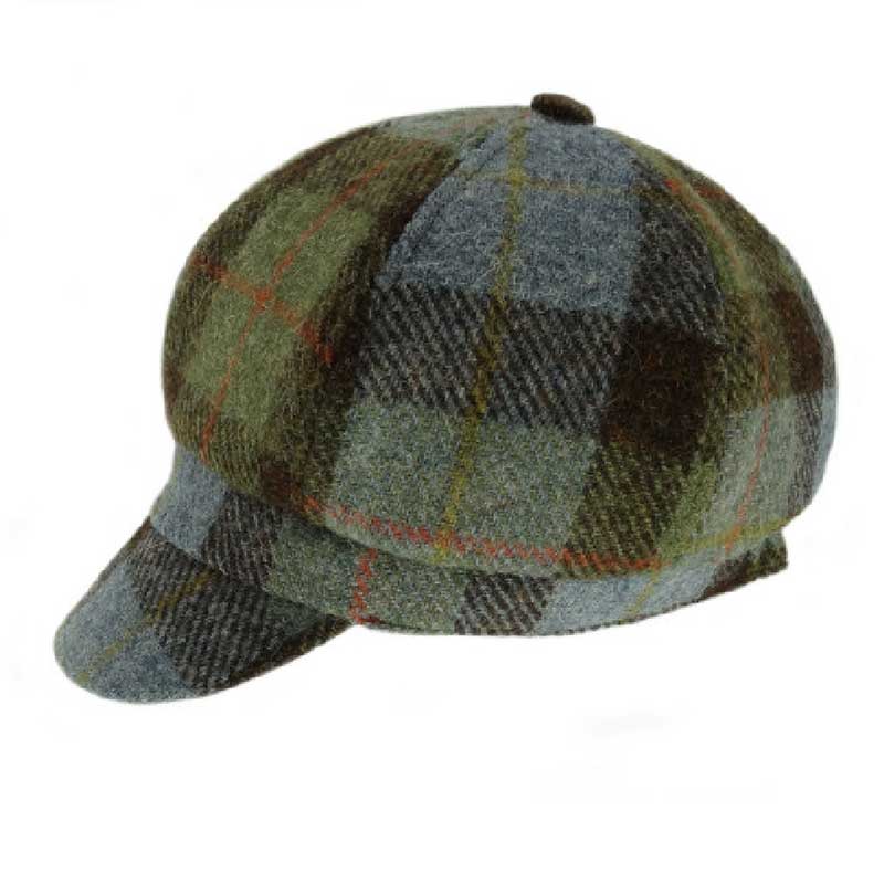 Harris Tweed One Size Ladies Cap in MacLeod Tartan
