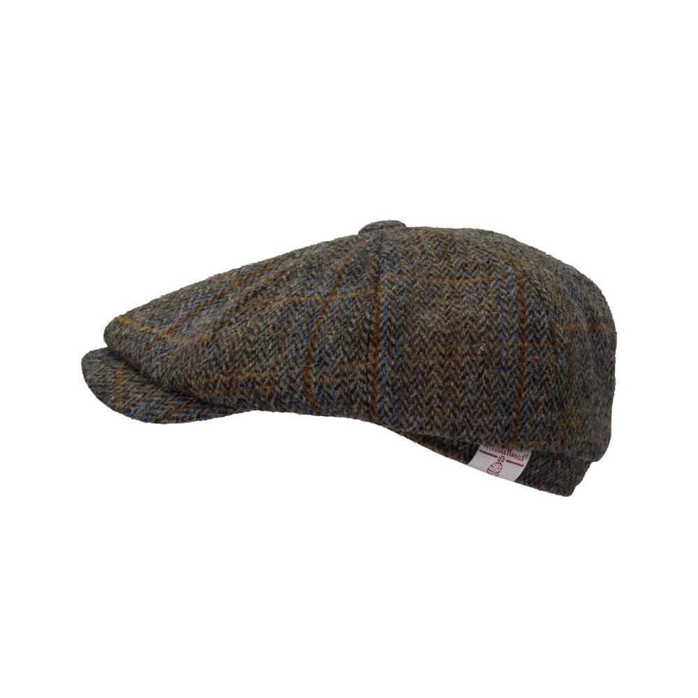 Bakerboy Cap Harris Tweed Clinton Brown - Afbeelding 2