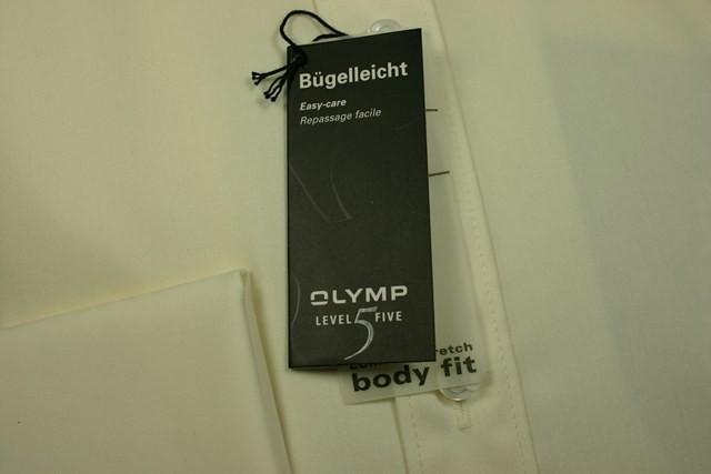 Shirt Olymp Level Five, ivoor dubbele manchet - Afbeelding 3