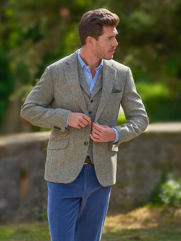 Harris Tweed Jacket London In Multigreen - Afbeelding 5