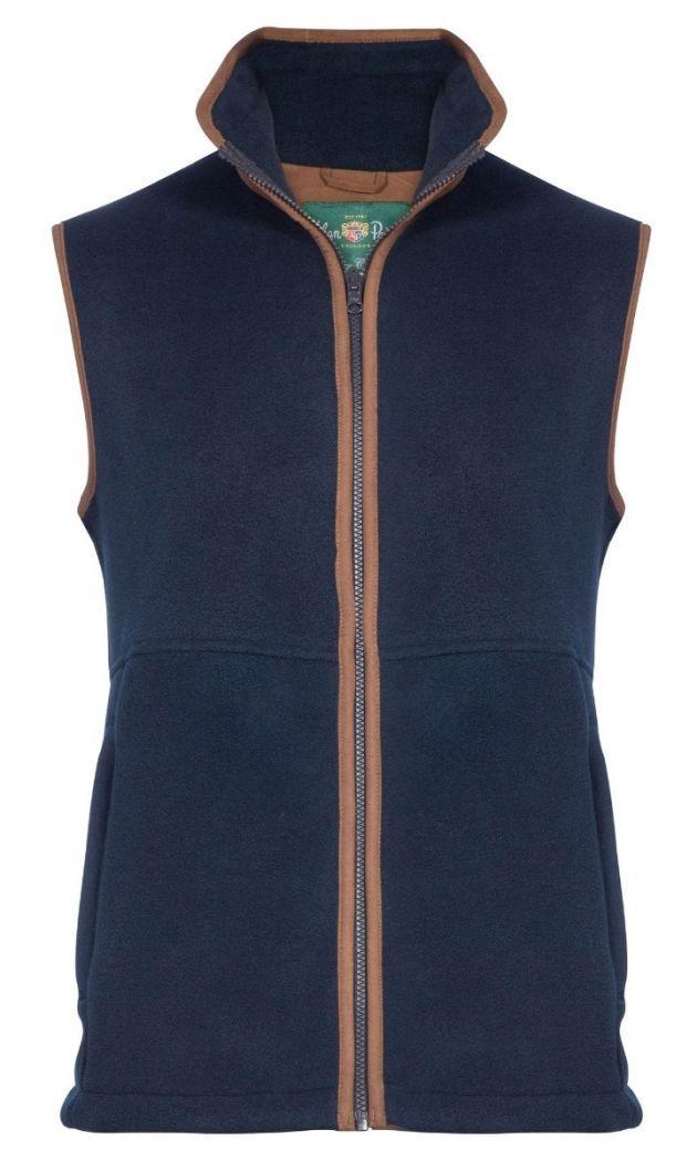 Fleece Waistcoat In Dark Navy