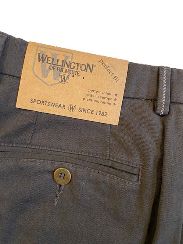 Wellington Katoenen Pantalon Bruin - Afbeelding 2