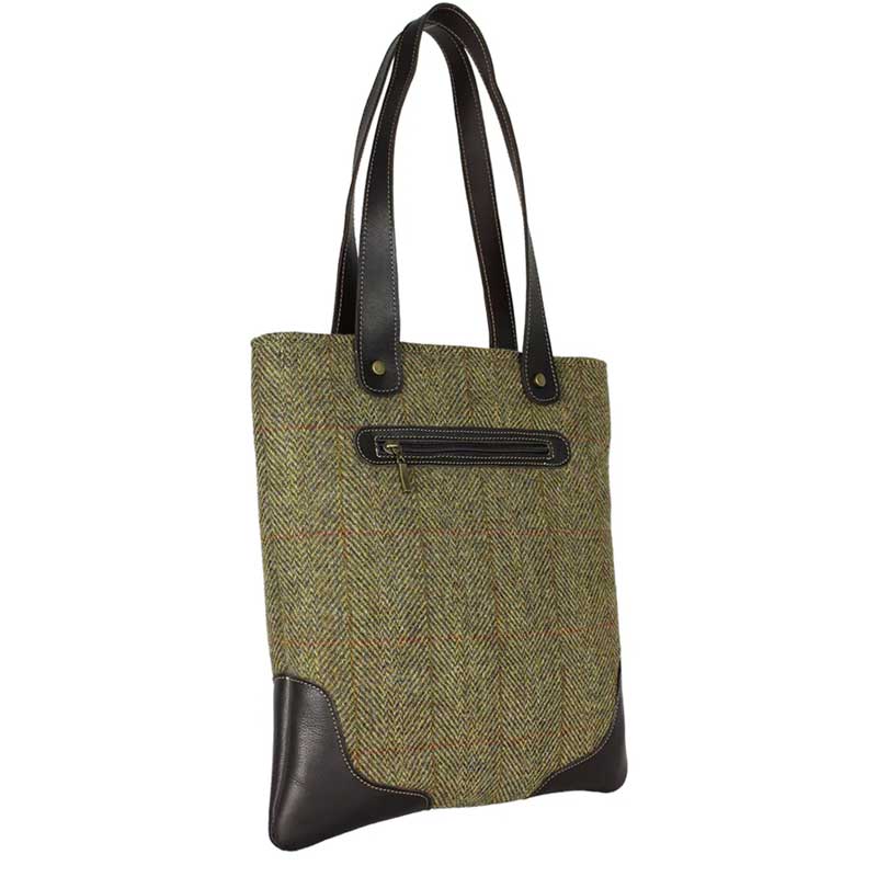 Otley Tote Harris Tweed Handbag - Mustard - Afbeelding 2