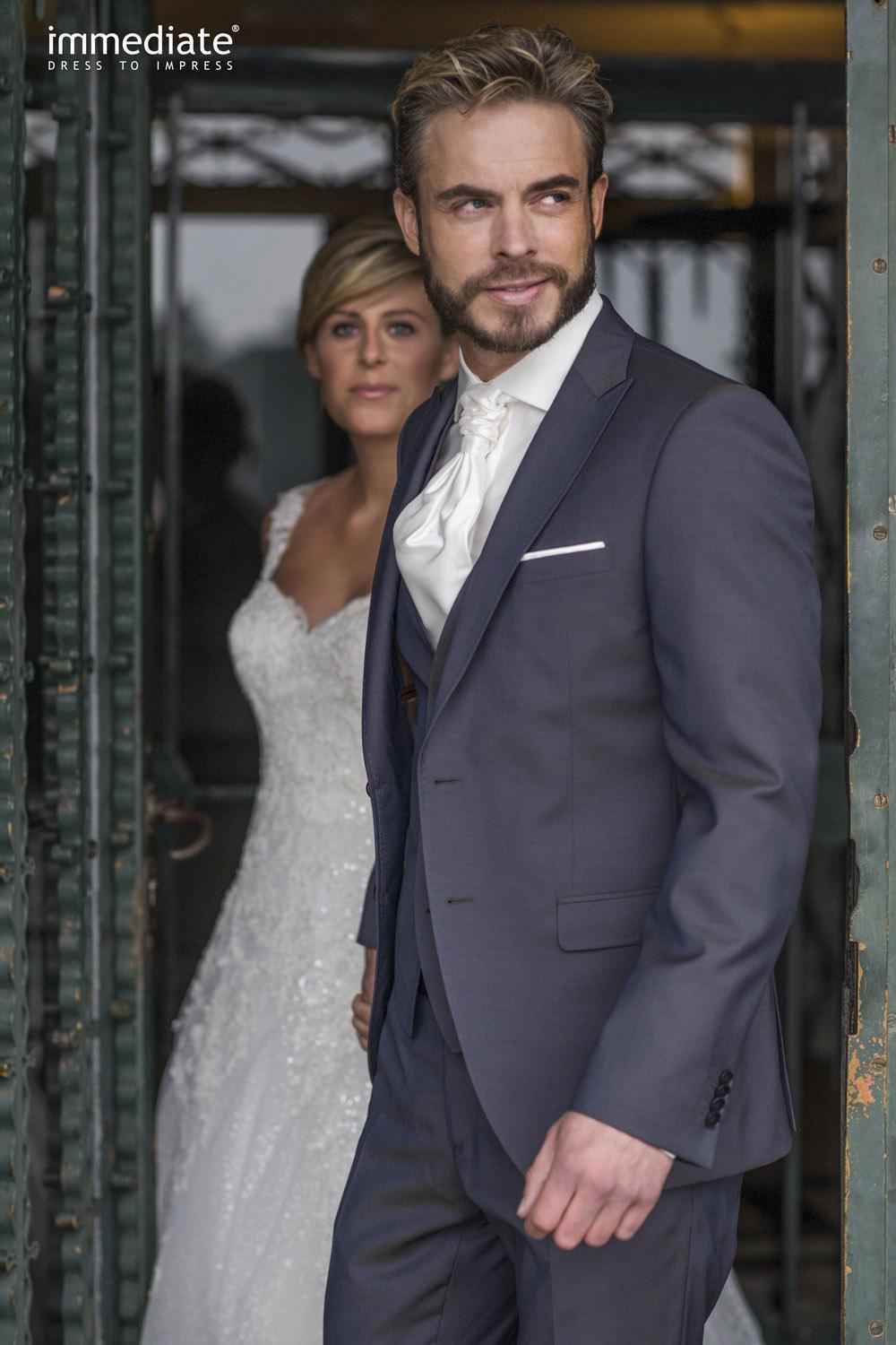 Trouwpak Immediate, donkerpaars