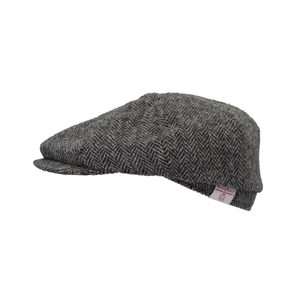 Bakerboy Cap Harris Tweed Steel Grey - Afbeelding 2