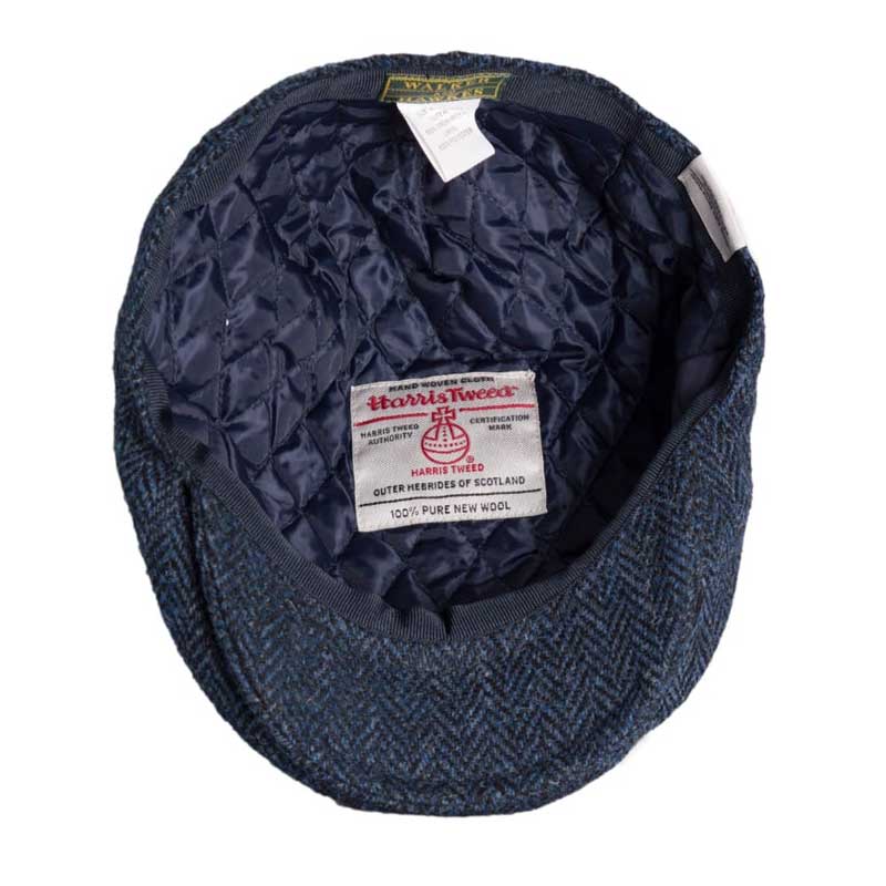 Harris Tweed Flat Cap Oakmoor Midnight Blue - Afbeelding 5