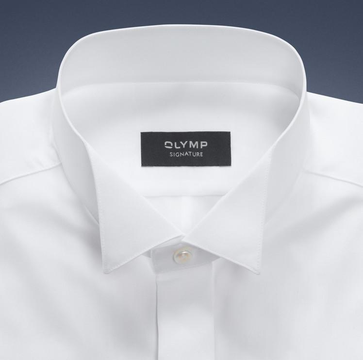 Smokingshirt, Olymp Signature, Tailored Fit, Signature Vadermoordenaar, Wit - Afbeelding 2