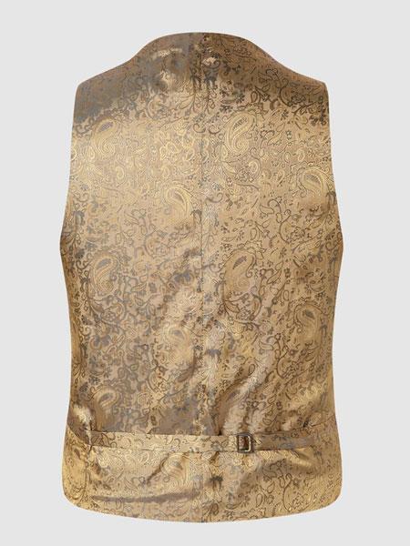 Harris Tweed Vestje, Iain Waistcoat - Mustard - Afbeelding 2