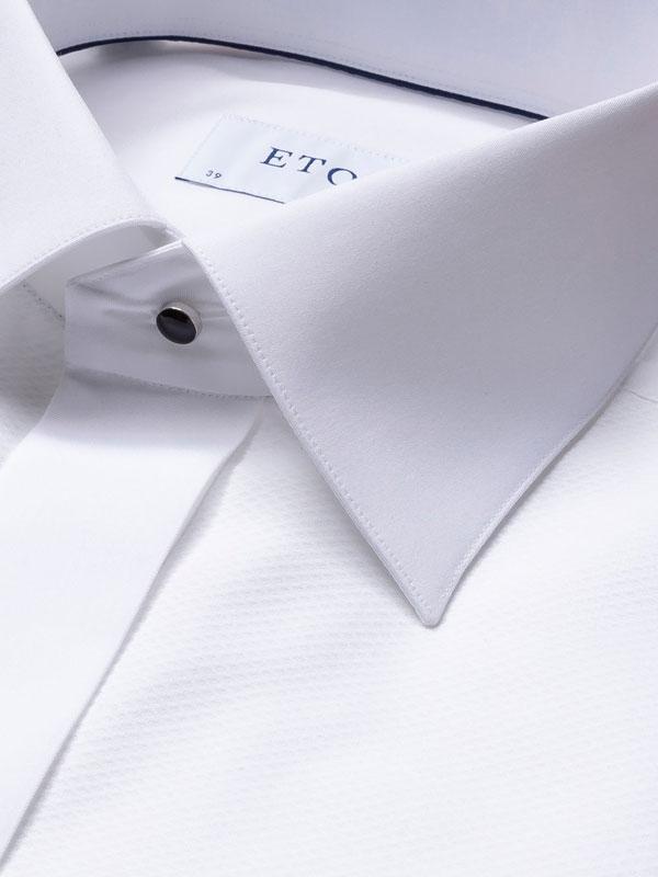 Smokingshirt Eton pique Liggende Boord Contemporary Fit - Afbeelding 2