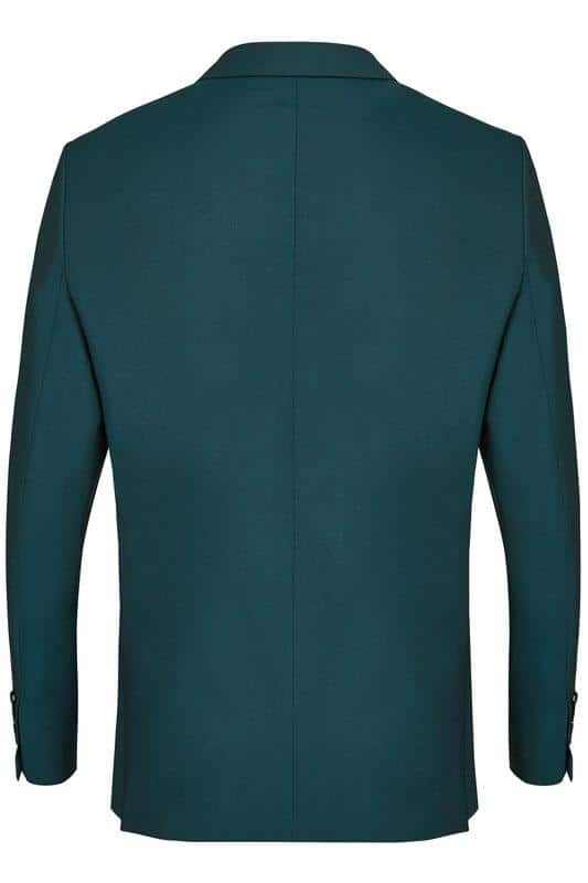 Smoking, Donker Groen opgesneden revers in wol mohair - Afbeelding 3