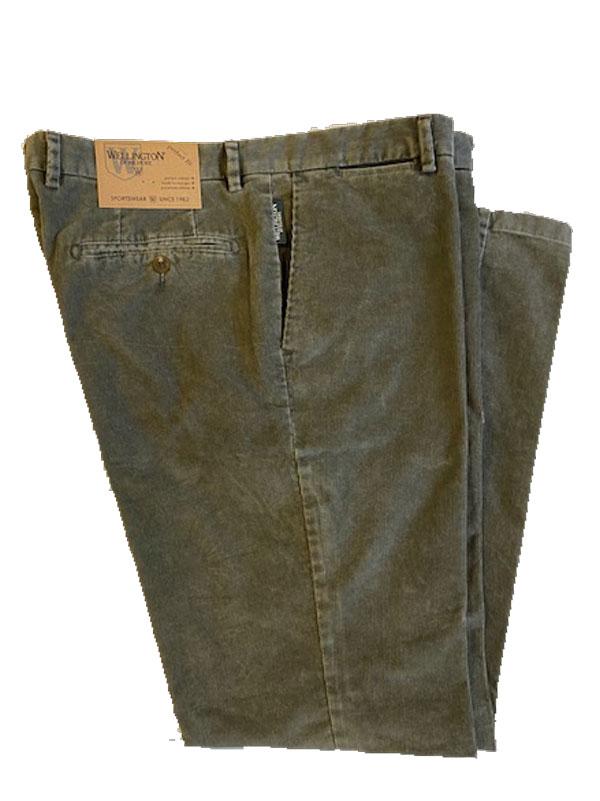 Wellington Ribcord Pantalon Olive
