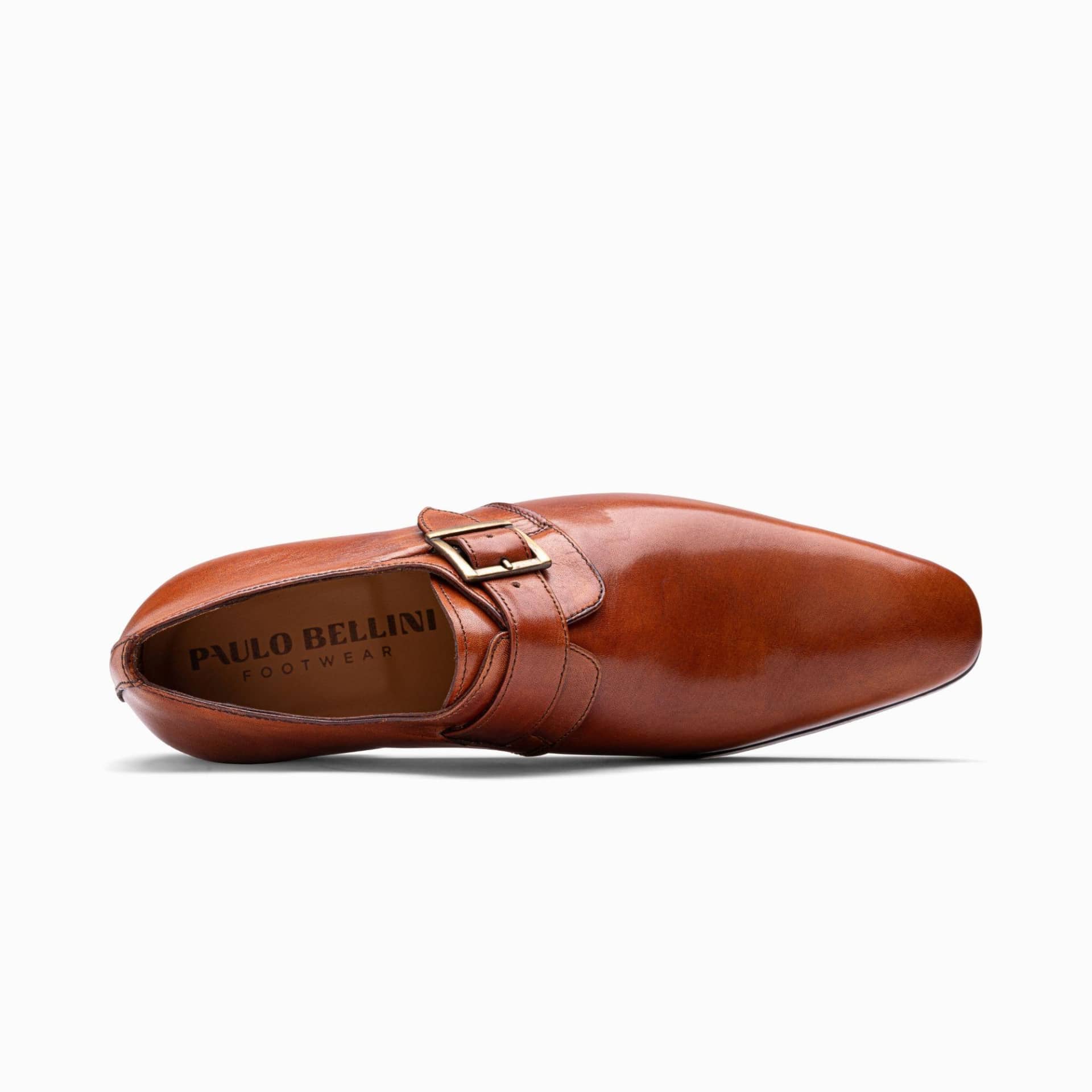 Paulo Bellini Buckle Shoe Belluno Leather Cognac - Afbeelding 4