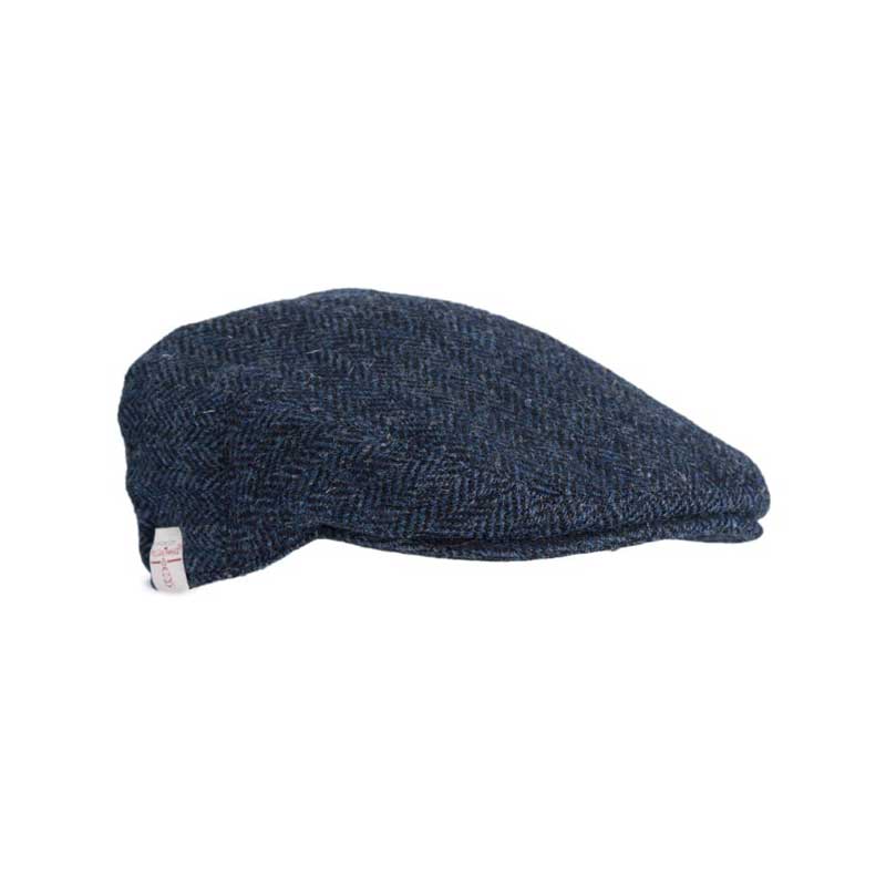 Harris Tweed Flat Cap Oakmoor Midnight Blue - Afbeelding 2