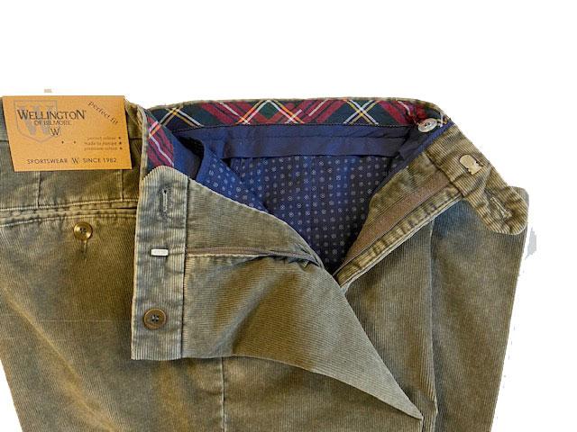 Wellington Ribcord Pantalon Olive - Afbeelding 4