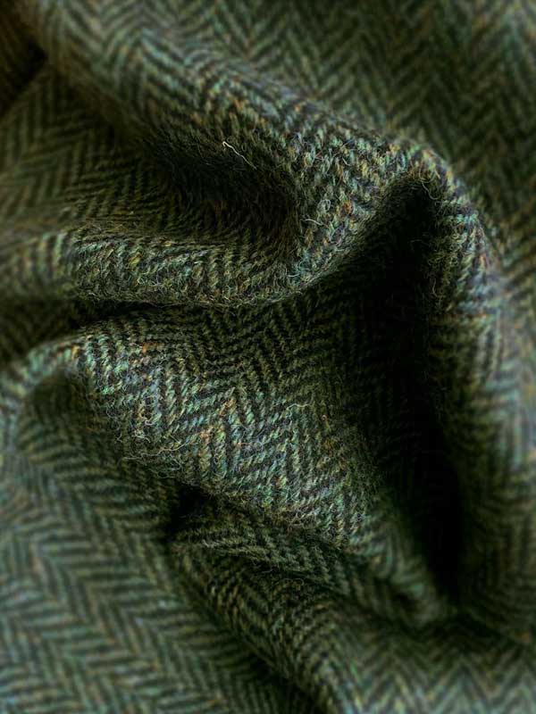Harris Tweed Jacket "London" In Green Island Herringbone - Afbeelding 3