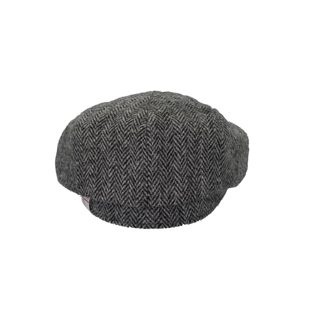 Bakerboy Cap Harris Tweed Steel Grey - Afbeelding 4