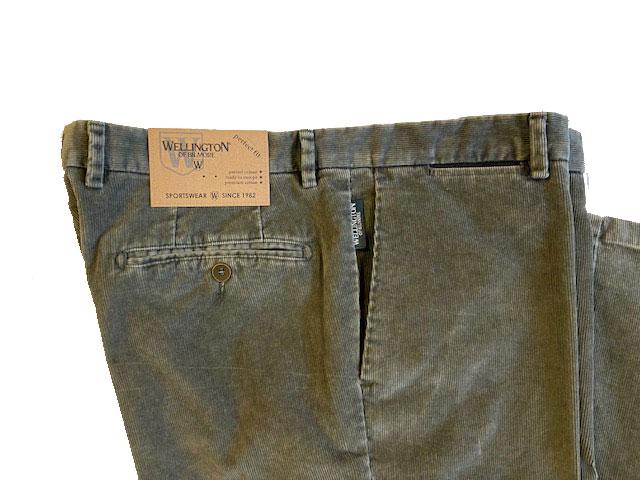 Wellington Ribcord Pantalon Olive - Afbeelding 3