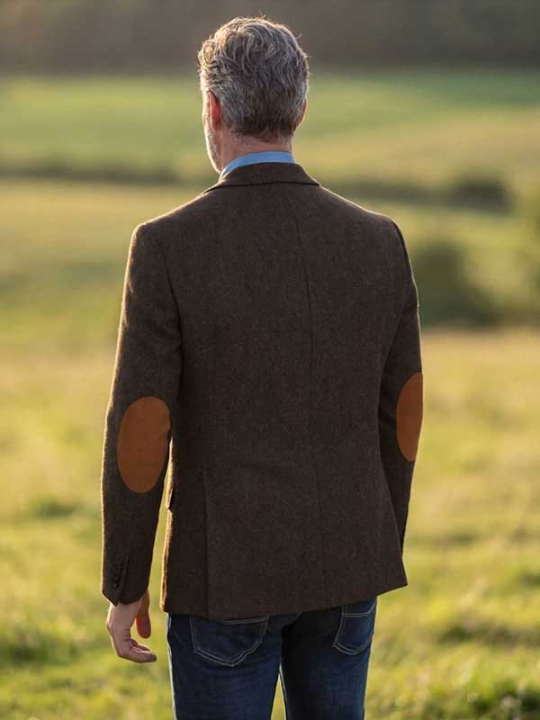 Harris Tweed Jacket "London" In Multicolor - Afbeelding 3