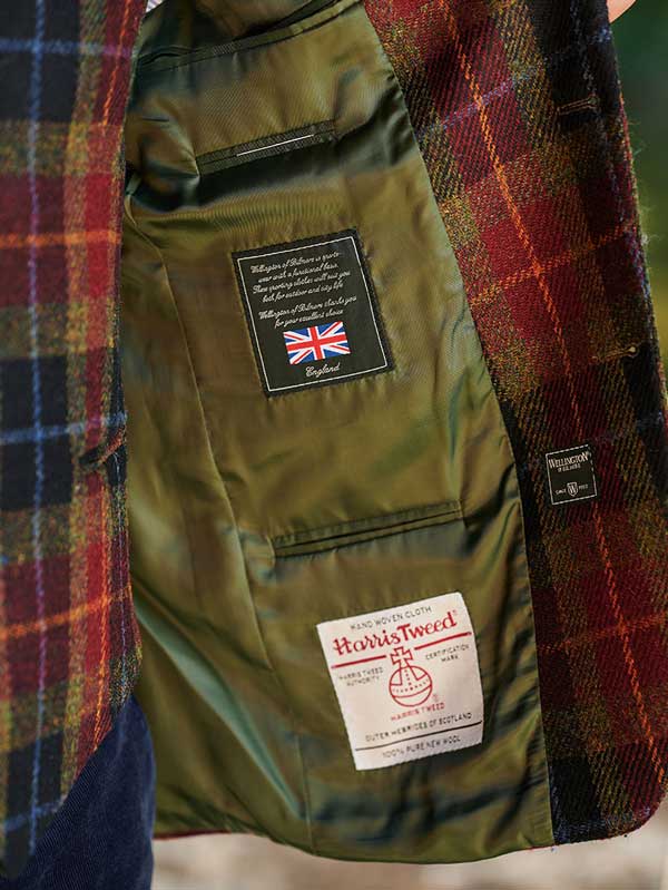 Harris Tweed Jacket London In Check Of Island - Afbeelding 2