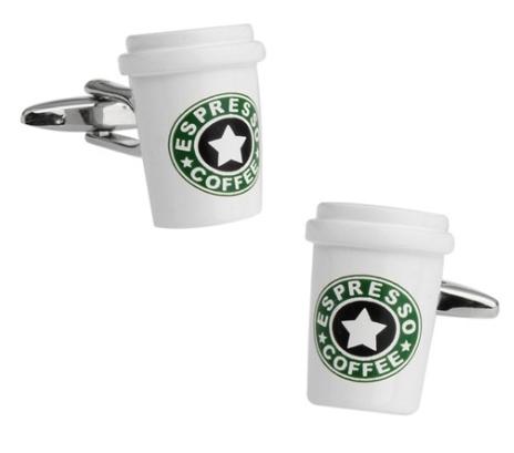 Manchetknopen Koffie Beker