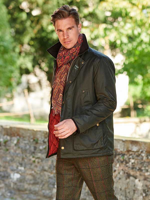 Wellington Waterafstotende Wax Jas Olijf - Afbeelding 2