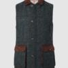 Harris Tweed Gilet, Bodywarmer blue