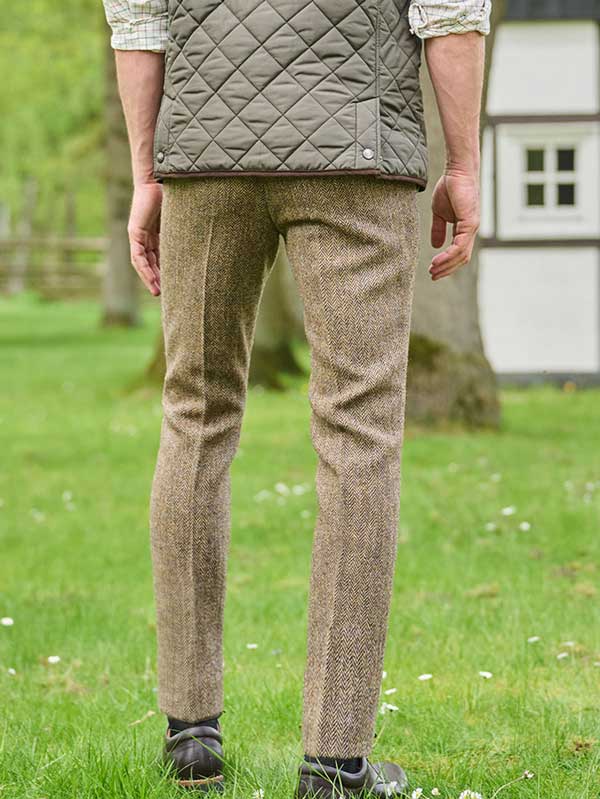 Harris Tweed Pantalon Mr Miller In Country Herringbone - Afbeelding 2