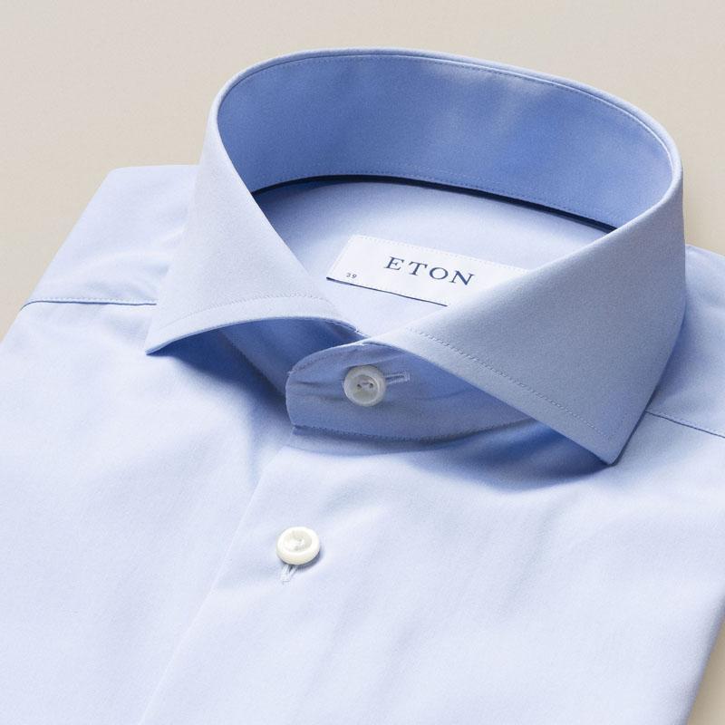 Sky blue poplin shirt - Afbeelding 2