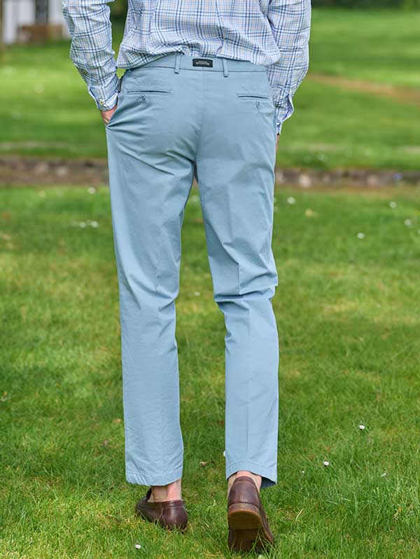 Wellington, katoenen broek Light blue - Afbeelding 2