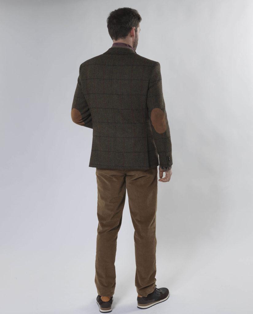 Harris Tweed Jacket London Green Overcheck - Afbeelding 2