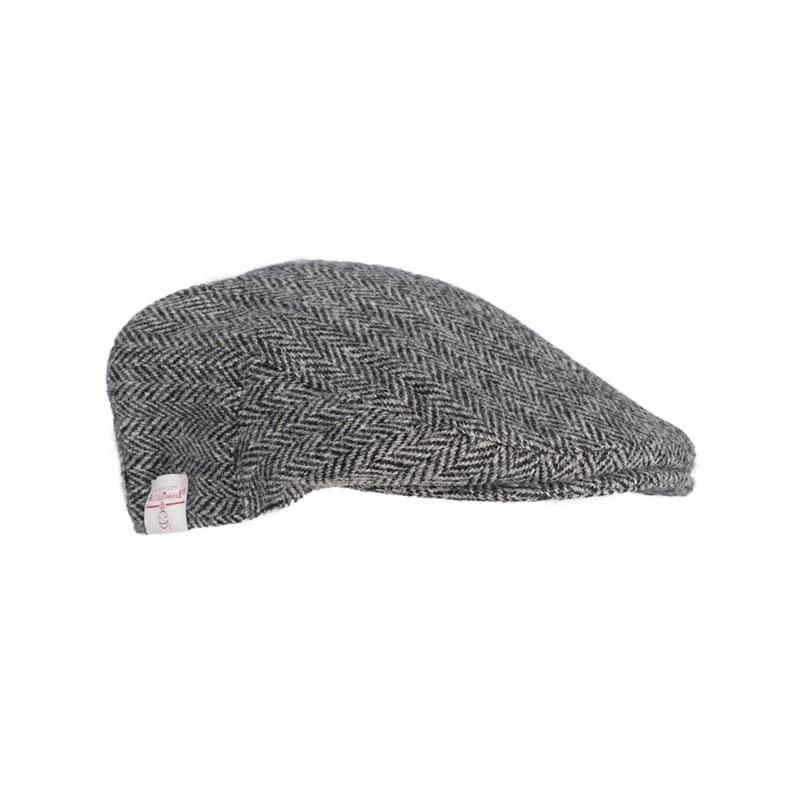 Flat Cap Harris Tweed Steel Grey - Afbeelding 2