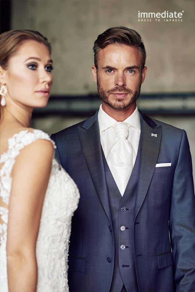 Trouwpak Immediate, paarsblauw